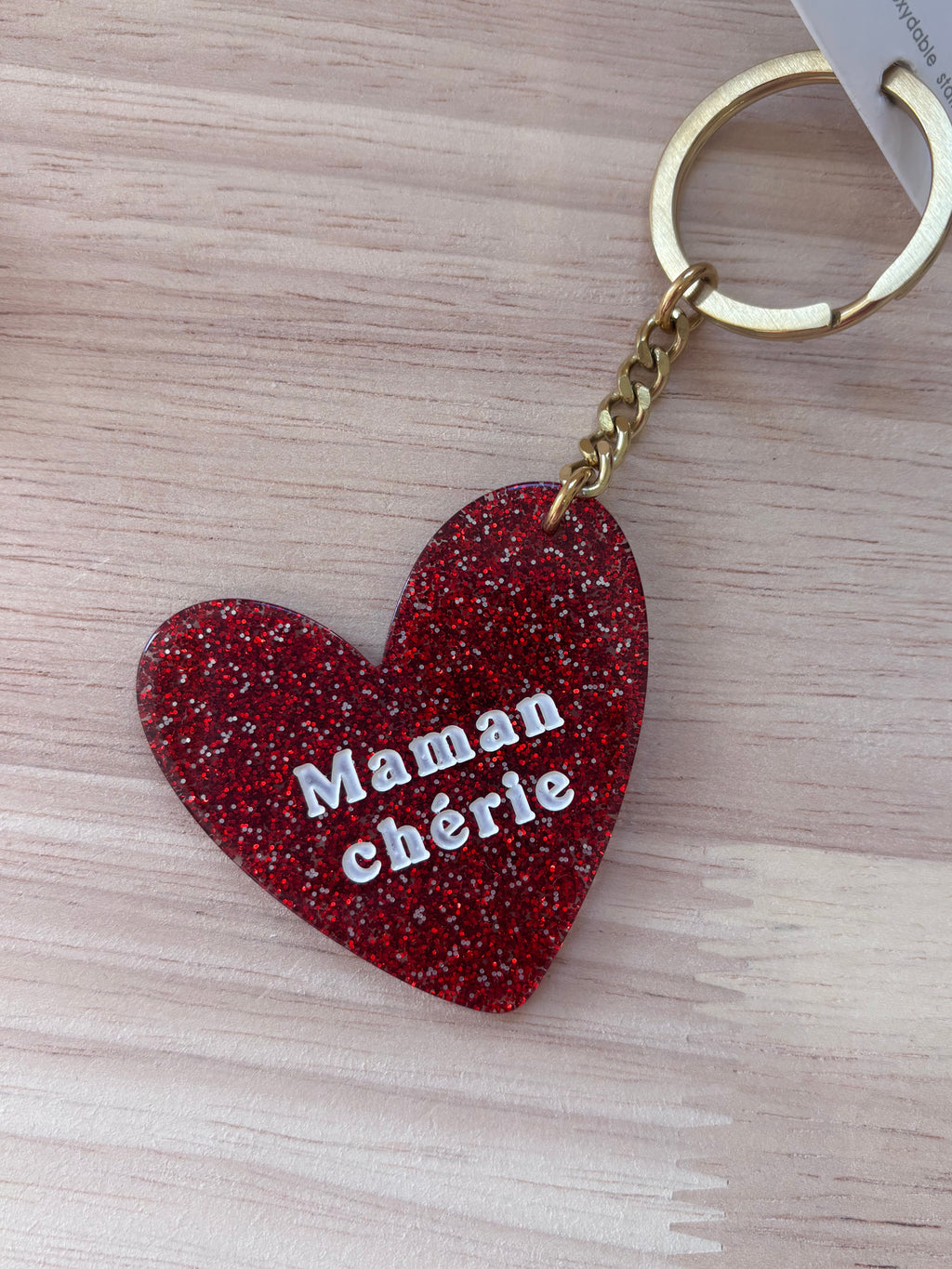 Porte clés avec message