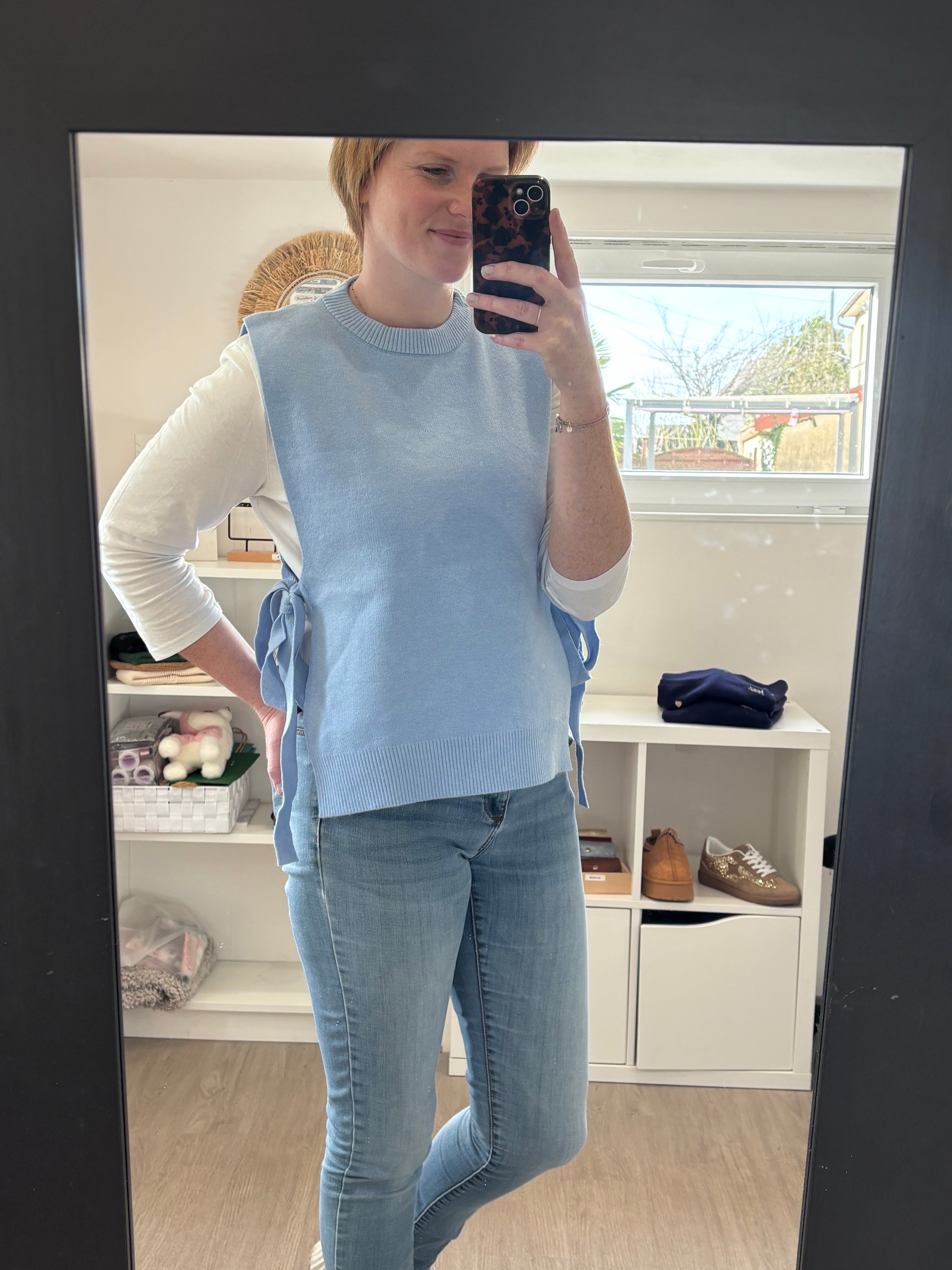 Gilet à nouer - Bleu